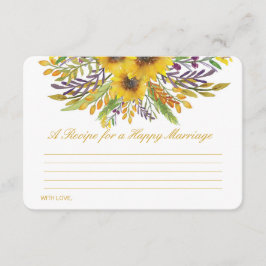 Bearbeitung eines Rezeptes für eine glückliche Ehe Begleitkarte