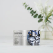 Bearbeitung und Metallrahmen Visitenkarte (Stehend Vorderseite)