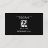 Bearbeitung und Metallrahmen Visitenkarte (Rückseite)