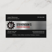 Bearbeitung und Metallrahmen Visitenkarte (Vorderseite)