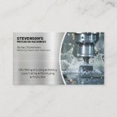 Bearbeitung und Metallrahmen Visitenkarte (Vorderseite)