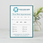 Bearbeitung von Endodontie beim nächsten Termin Einladung (Stehend Vorderseite)