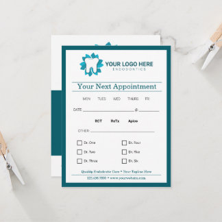 Bearbeitung von Endodontie beim nächsten Termin Einladung