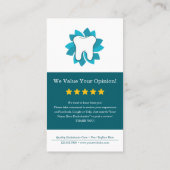 Bearbeitung von Endodontie beim nächsten Termin Visitenkarte (Rückseite)