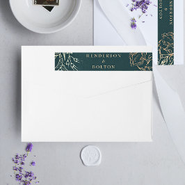 Bearbeitung von Goldfoil- und Emerald-Green-Wreath