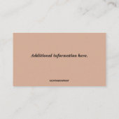 Bearbeitung von Möbeln - Restaurierung und Reparat Visitenkarte (Rückseite)