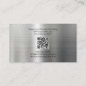 Bearbeitungs- und Metallfab-Aluminiumeffekt Visitenkarte (Rückseite)