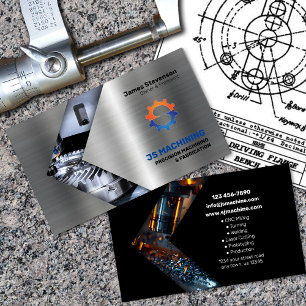 Bearbeitungs- und Metallfab-Aluminiumeffekte Visitenkarte