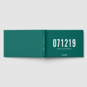 Bearbeitungsfarbdatum Fett Moderne Hochzeit Gästebuch (Voll)