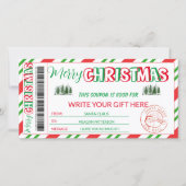 Bearbeitungsvorgabe des Weihnachtsgutscheins Feiertagskarte (Vorderseite)