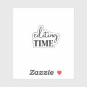 Bearbeitungszeit, Inhaltsersteller Aufkleber (Blatt)