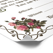 Bearbeitungszertifikat Poster (Ecke)