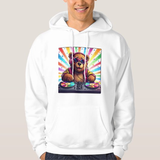 Bearbie DJ Hoodie (Vorderseite)