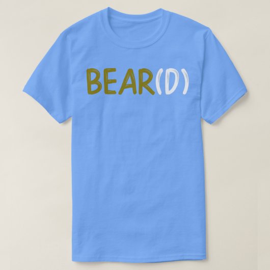 Beard Bear Funny Beard T-Shirt (Design vorne)