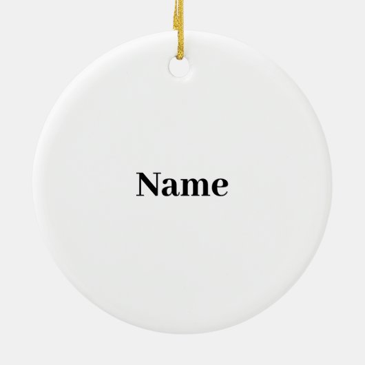 Beard Day Silhouette Ornament (Hinten)