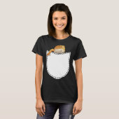 Beard Dragon in Artificial Chest Pocket Reptile Li T-Shirt (Vorne ganz)