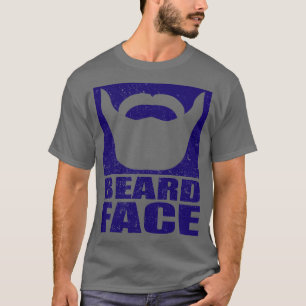 BEARD FACE Blue Print 1 T-Shirt
