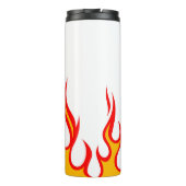 BEARD FUEL Funny Men Skull & Flames Joke Geschenk Thermosbecher (Rückseite)