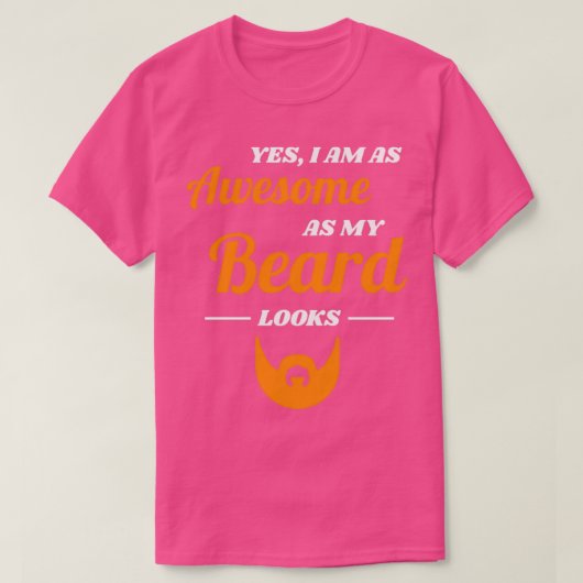 Beard Full Mustache Men Gift 21 T-Shirt (Design vorne)