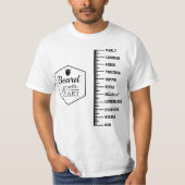 Beard Growth Chart T-Shirt (Vorderseite)