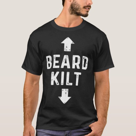 Beard Kilt Scottish T-Shirt (Vorderseite)