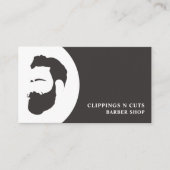 Beard-Logo, Männerbörse-Visitenkarte Visitenkarte (Vorderseite)