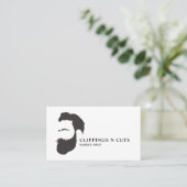 Beard-Logo, Männerbügel Visitenkarte (Stehend Vorderseite)