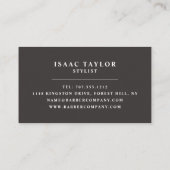 Beard-Logo, Männerbügel Visitenkarte (Rückseite)