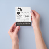 Beard-Logo, Männerwerbung Flyer (Gruppe)