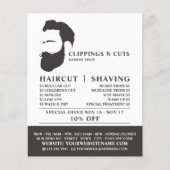 Beard-Logo, Männerwerbung Flyer (Vorne)