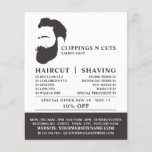 Beard-Logo, Männerwerbung Flyer<br><div class="desc">Bart-Logo,  Männerbügel,  Werbung für Flyer durch den Visitenkarten-Store.</div>