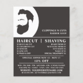 Beard-Logo, Männerwerbung Flyer (Vorne)
