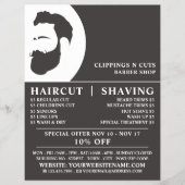 Beard-Logo, Männerwerbung Flyer (Vorne)