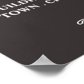 Beard-Logo, Preisliste für männliche Barber Poster (Ecke)