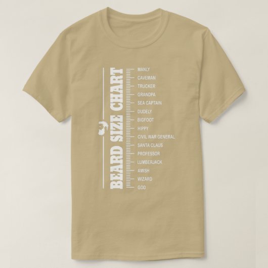 Beard Measurement Chart Beard Classic TShirt (Design vorne)