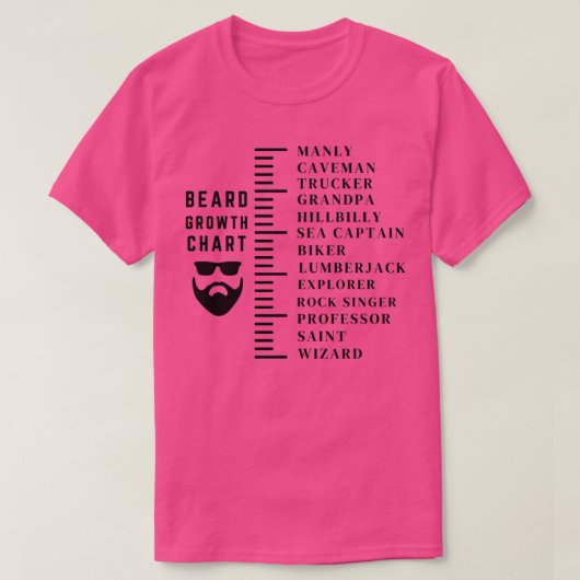 Beard Measuring Classic TShirt (Design vorne)