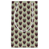 Beard Mustache Brille Muster kleine Geschenktasche Geschenktüte (Vorderseite)