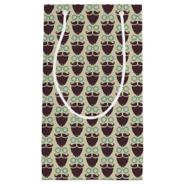 Beard Mustache Brille Muster kleine Geschenktasche Kleine Geschenktüte