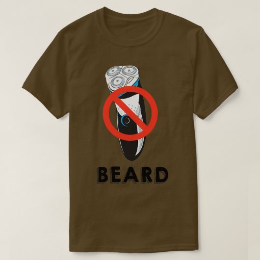 Beard No Razor Classic TShirt (Design vorne)
