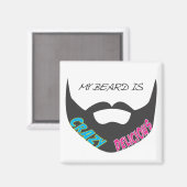 Beard Pride Magnet (Vorderseite/Rückseite)