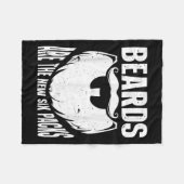Beard Quote Beards Are The New Six Pack  Fleecedecke (Vorderseite (Horizontal))