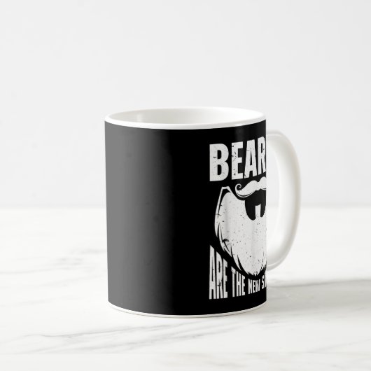 Beard Quote Beards Are The New Six Pack  Kaffeetasse (VorderseiteRechts)