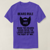 Beard Rule 23 When Two Beards Cross Paths the Larg T-Shirt (Design vorne)