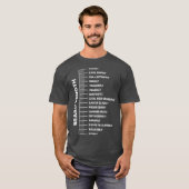 Beard Ruler Length Gift für Bartleute T-Shirt (Vorne ganz)