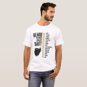Beard Size Chart Manly Caveman Men Funny T-Shirt (Vorne ganz)