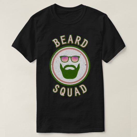 BEARD SQUAD Green Style T-Shirt (Design vorne)