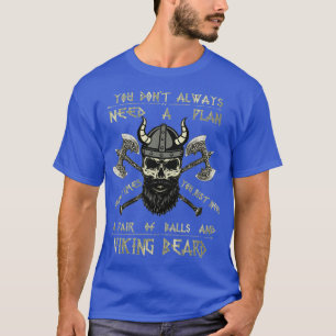 Beard Viking Scully Vikings Ax T-Shirt