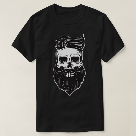 Beardadelphia Skull-Bart-Vater T-Shirt (Design vorne)