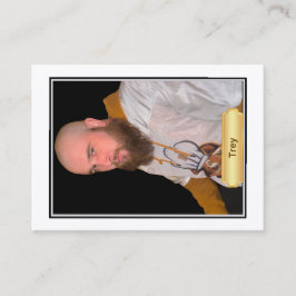 Bearded Baker Banter Trading Cards: Trey Jersey Telefonnummerkarte