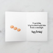 Bearded Chicken Close-Up Photograph Karte (Innenseite)